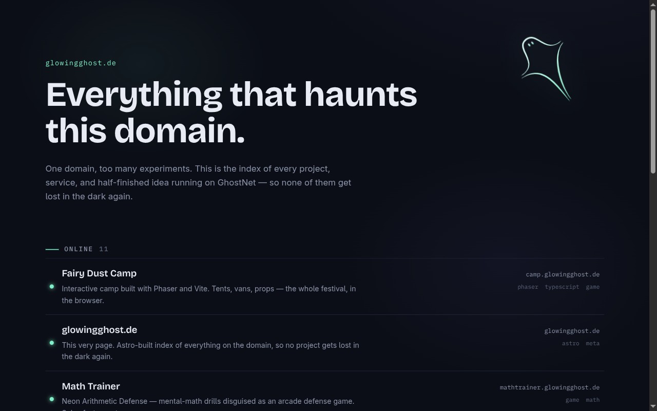 glowingghost.de preview